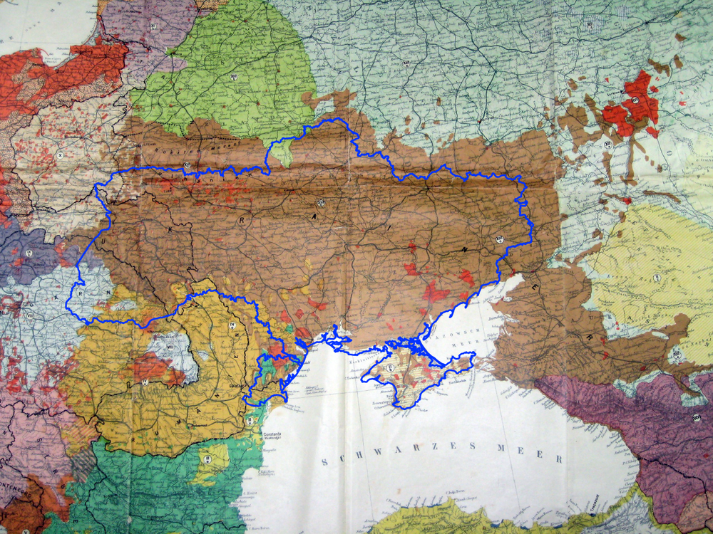 Современная Украина на древних картах