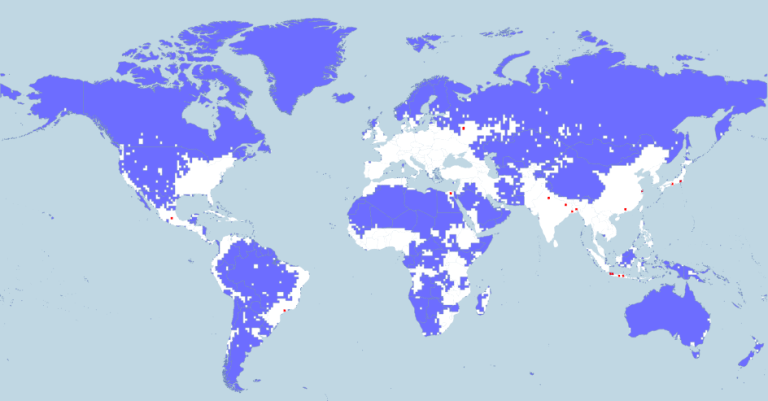 Плотность населения в мире