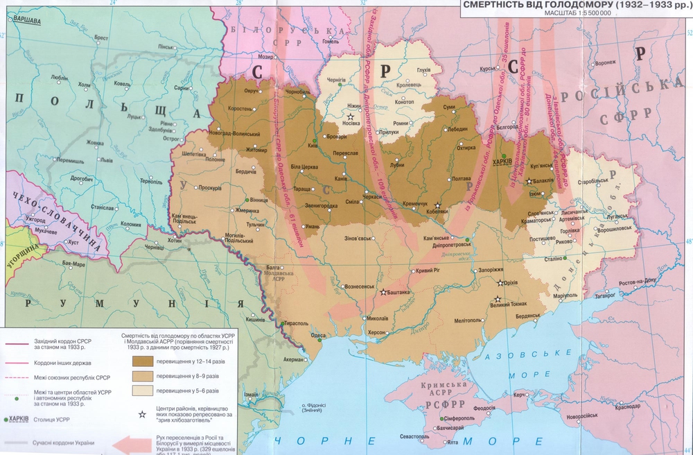 Заселение Украины после Голодомора