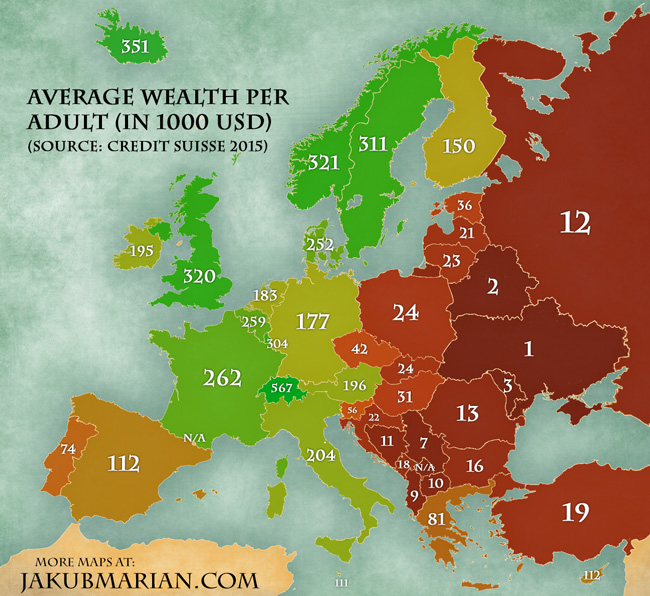 Украина — самая бедная в Европе 