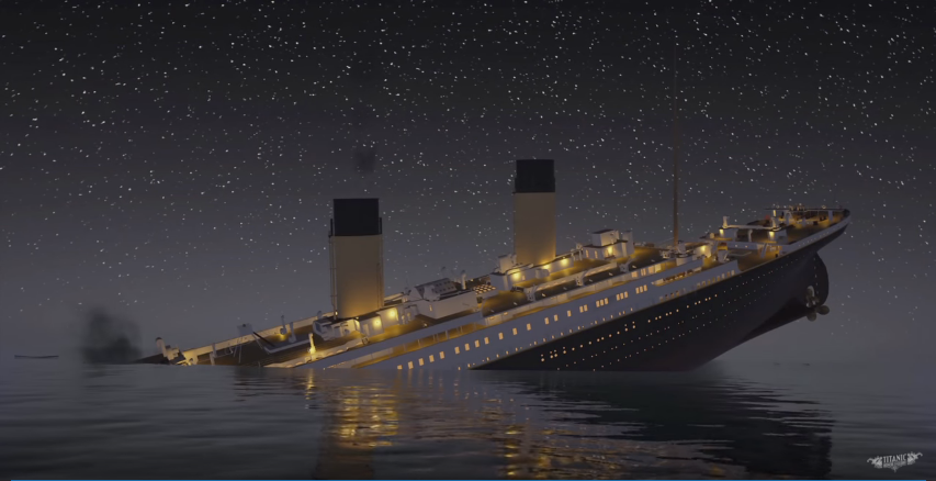 Титаник затонул