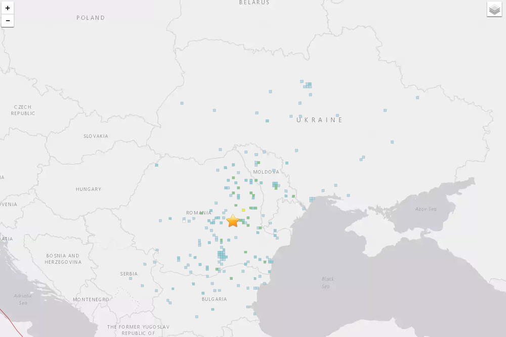 землетрясение в Украине 