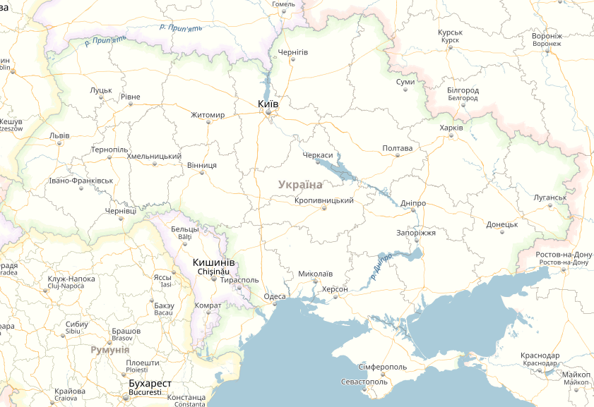Карта Украины 