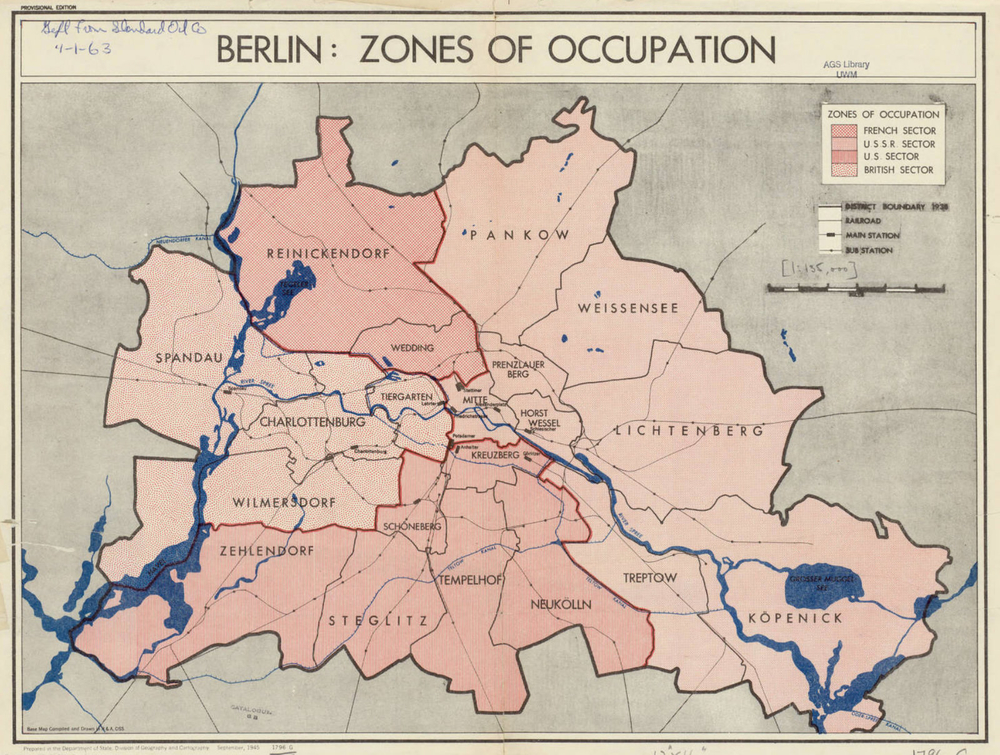 оккупационные зоны Берлина 