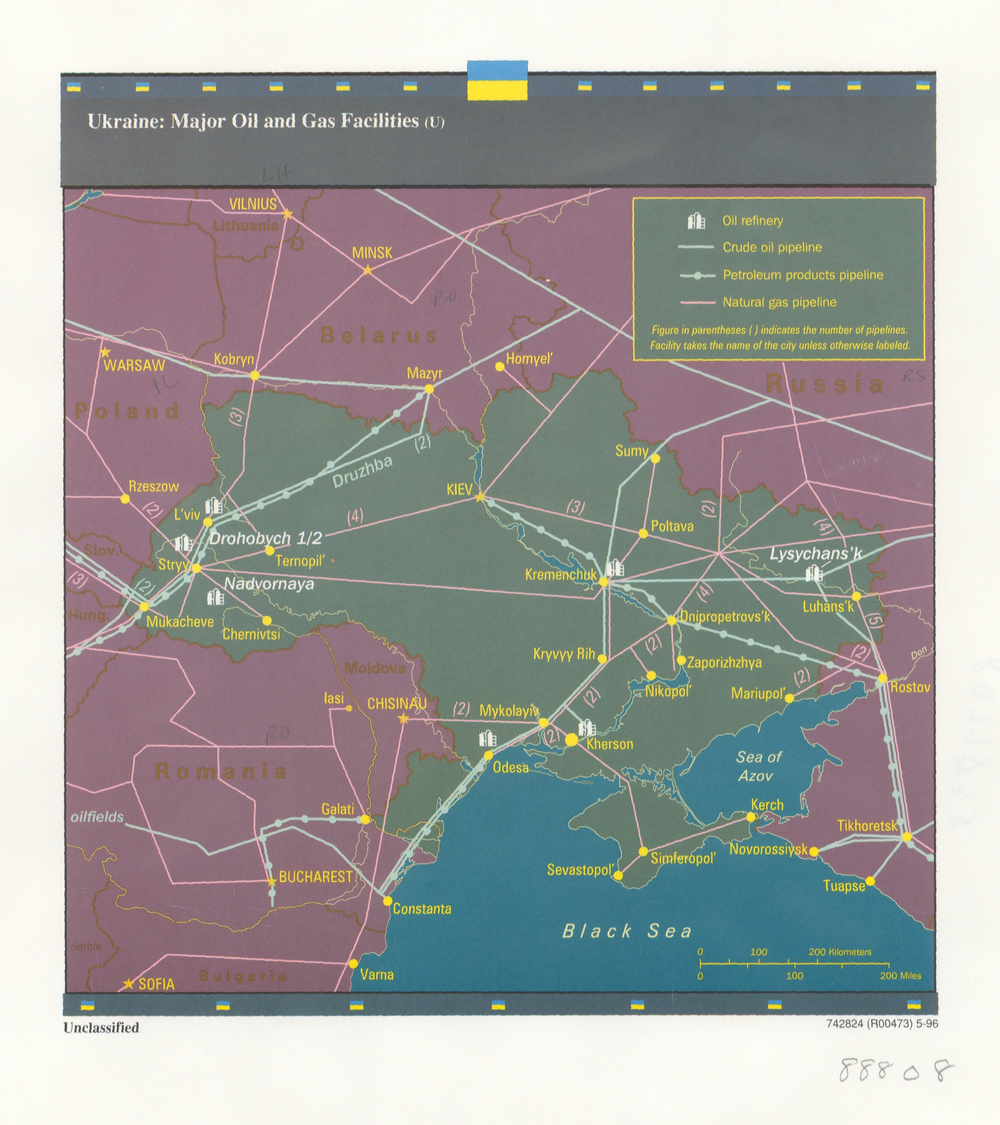 ГТС Украины карта 