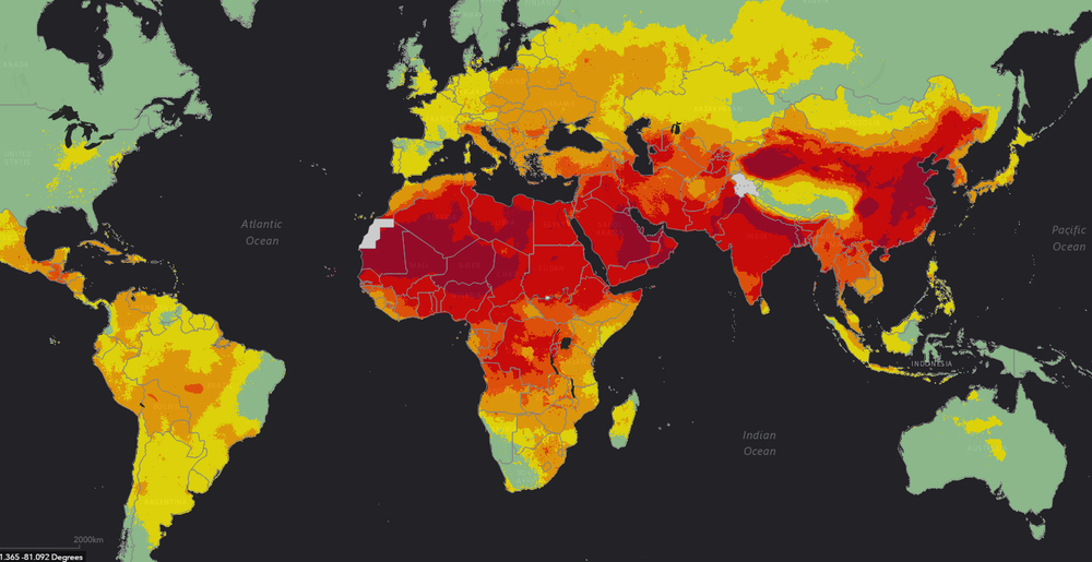 карта загрязнения воздуха 