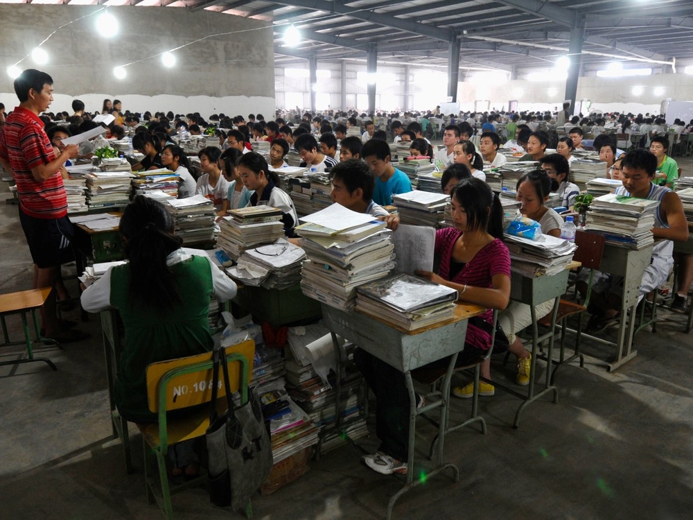 подготовка к экзаменам в Китае 