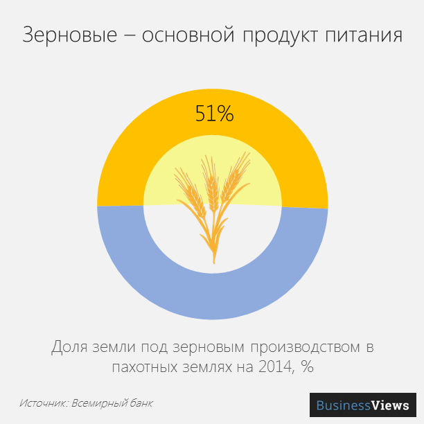 Зерновые — основной продукт питания