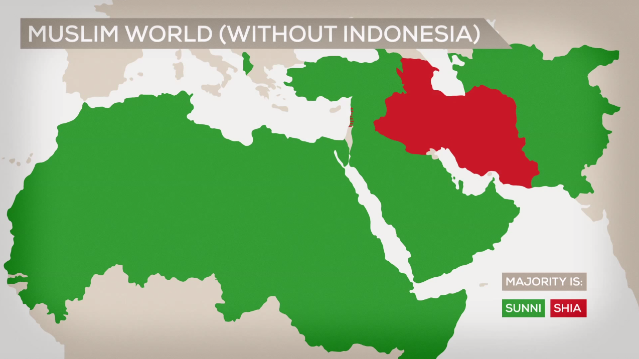 Картинки по запросу сунниты и шииты на карте мира