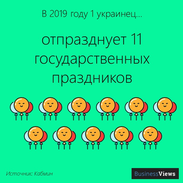 сколько праздников в Украине