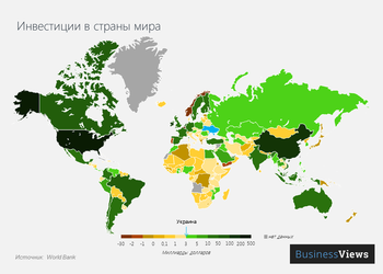 Украина привлекает меньше инвестиций, чем Нигерия и Мозамбик