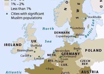Карта дня: мусульманская Европа