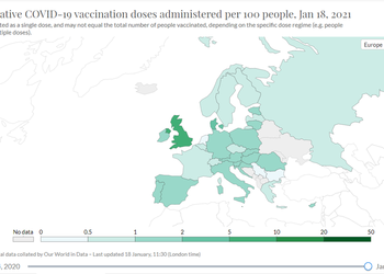 Коли українці зможуть подорожувати? Карта, яка показує активність різних країн у вакцинації та місце України серед них