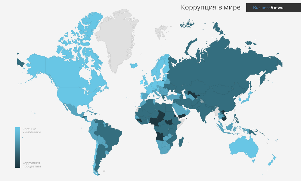 Уровень коррупции: Украина хуже Гондураса