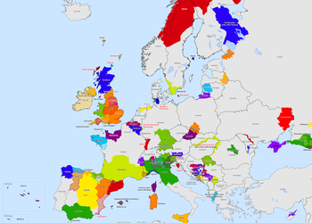 Карта дня: потенциальный сепаратизм в Европе (ЕС)