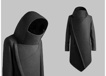 Matveeva black coat – iPhone в мире пальто